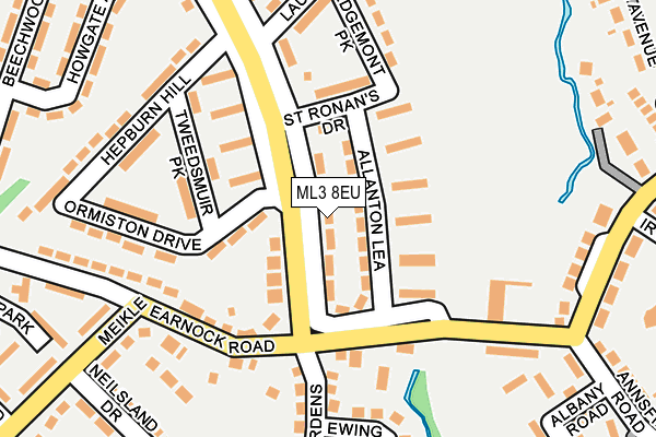 ML3 8EU map - OS OpenMap – Local (Ordnance Survey) ML3 8EU map - OS OpenMap – Local (Ordnance Survey)