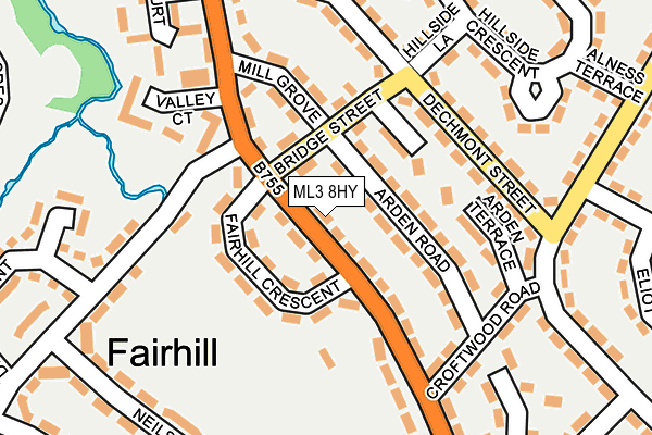 ML3 8HY map - OS OpenMap – Local (Ordnance Survey)