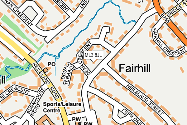ML3 8JL map - OS OpenMap – Local (Ordnance Survey) ML3 8JL map - OS OpenMap – Local (Ordnance Survey)