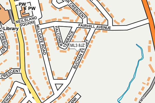 ML3 8JZ map - OS OpenMap – Local (Ordnance Survey) ML3 8JZ map - OS OpenMap – Local (Ordnance Survey)
