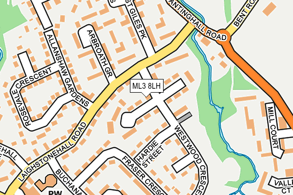 ML3 8LH map - OS OpenMap – Local (Ordnance Survey) ML3 8LH map - OS OpenMap – Local (Ordnance Survey)