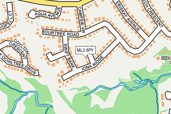 ML3 8PY map - OS OpenMap – Local (Ordnance Survey) ML3 8PY map - OS OpenMap – Local (Ordnance Survey)