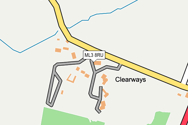 ML3 8RU map - OS OpenMap – Local (Ordnance Survey) ML3 8RU map - OS OpenMap – Local (Ordnance Survey)