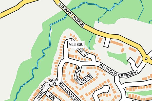 ML3 8SU map - OS OpenMap – Local (Ordnance Survey) ML3 8SU map - OS OpenMap – Local (Ordnance Survey)