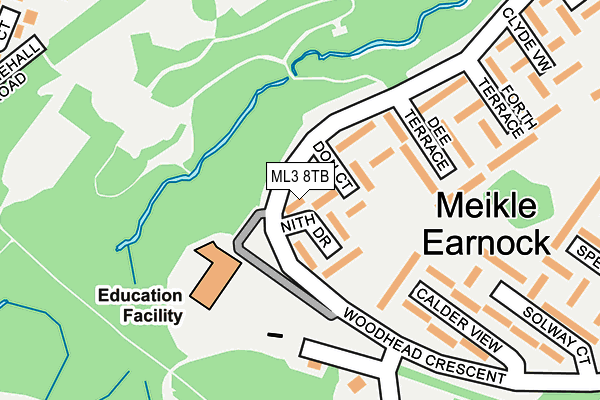 ML3 8TB map - OS OpenMap – Local (Ordnance Survey) ML3 8TB map - OS OpenMap – Local (Ordnance Survey)