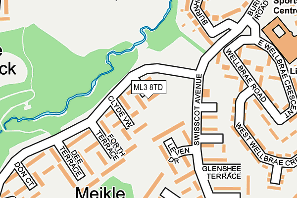 ML3 8TD map - OS OpenMap – Local (Ordnance Survey) ML3 8TD map - OS OpenMap – Local (Ordnance Survey)