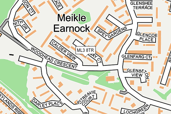 ML3 8TR map - OS OpenMap – Local (Ordnance Survey) ML3 8TR map - OS OpenMap – Local (Ordnance Survey)