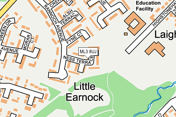 ML3 8UJ map - OS OpenMap – Local (Ordnance Survey) ML3 8UJ map - OS OpenMap – Local (Ordnance Survey)