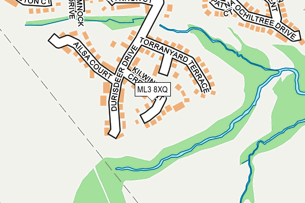 ML3 8XQ map - OS OpenMap – Local (Ordnance Survey) ML3 8XQ map - OS OpenMap – Local (Ordnance Survey)