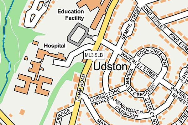 ML3 9LB map - OS OpenMap – Local (Ordnance Survey) ML3 9LB map - OS OpenMap – Local (Ordnance Survey)