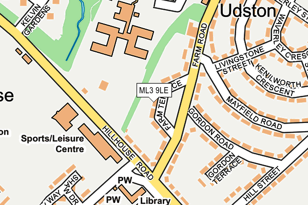 ML3 9LE map - OS OpenMap – Local (Ordnance Survey) ML3 9LE map - OS OpenMap – Local (Ordnance Survey)