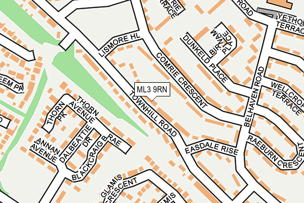 ML3 9RN map - OS OpenMap – Local (Ordnance Survey)