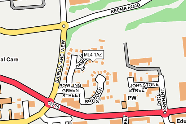 ML4 1AZ map - OS OpenMap – Local (Ordnance Survey) ML4 1AZ map - OS OpenMap – Local (Ordnance Survey)