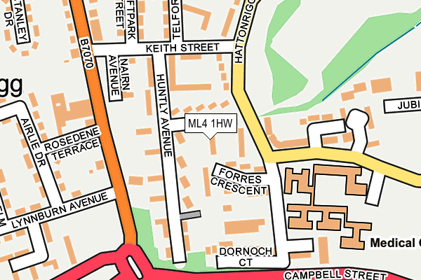 ML4 1HW map - OS OpenMap – Local (Ordnance Survey) ML4 1HW map - OS OpenMap – Local (Ordnance Survey)
