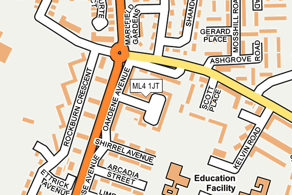 ML4 1JT map - OS OpenMap – Local (Ordnance Survey) ML4 1JT map - OS OpenMap – Local (Ordnance Survey)