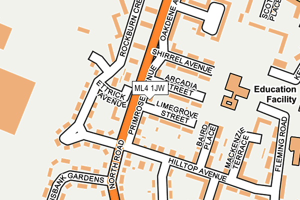 ML4 1JW map - OS OpenMap – Local (Ordnance Survey) ML4 1JW map - OS OpenMap – Local (Ordnance Survey)
