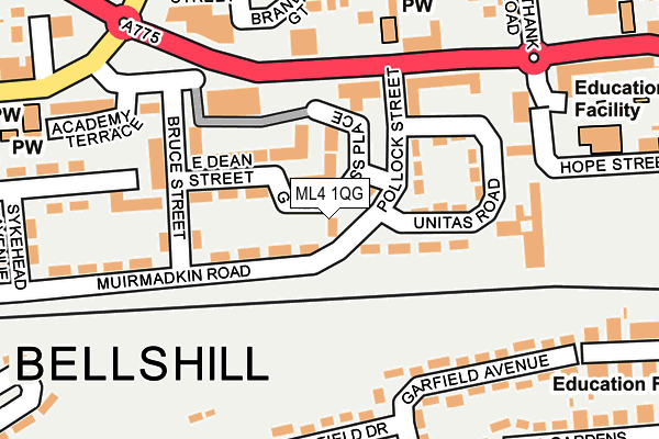 ML4 1QG map - OS OpenMap – Local (Ordnance Survey)