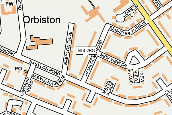 ML4 2HG map - OS OpenMap – Local (Ordnance Survey) ML4 2HG map - OS OpenMap – Local (Ordnance Survey)