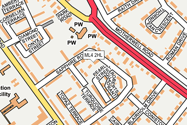 ML4 2HL map - OS OpenMap – Local (Ordnance Survey) ML4 2HL map - OS OpenMap – Local (Ordnance Survey)