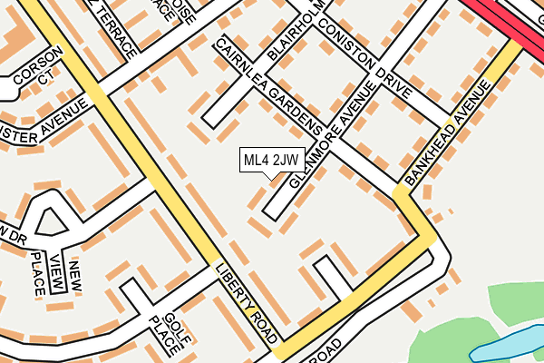 ML4 2JW map - OS OpenMap – Local (Ordnance Survey) ML4 2JW map - OS OpenMap – Local (Ordnance Survey)