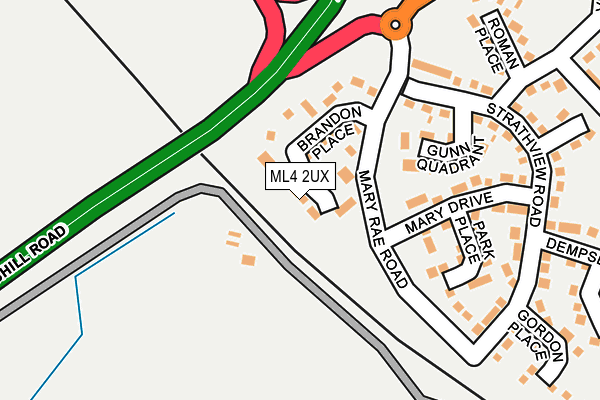 ML4 2UX map - OS OpenMap – Local (Ordnance Survey)