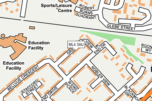 ML4 3AU map - OS OpenMap – Local (Ordnance Survey) ML4 3AU map - OS OpenMap – Local (Ordnance Survey)
