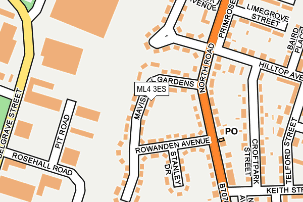 ML4 3ES map - OS OpenMap – Local (Ordnance Survey) ML4 3ES map - OS OpenMap – Local (Ordnance Survey)