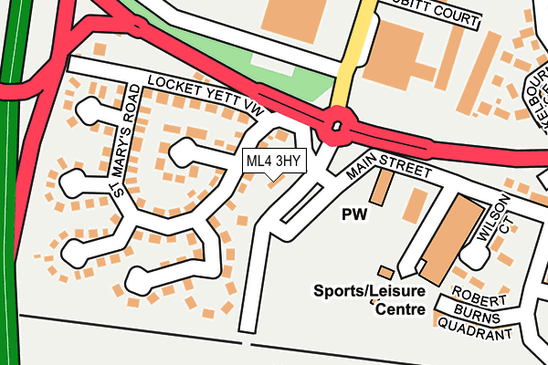 ML4 3HY map - OS OpenMap – Local (Ordnance Survey) ML4 3HY map - OS OpenMap – Local (Ordnance Survey)