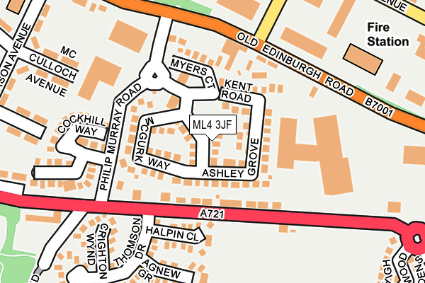 ML4 3JF map - OS OpenMap – Local (Ordnance Survey) ML4 3JF map - OS OpenMap – Local (Ordnance Survey)