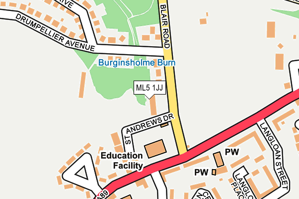 ML5 1JJ map - OS OpenMap – Local (Ordnance Survey)