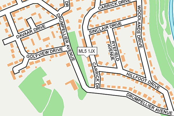ML5 1JX map - OS OpenMap – Local (Ordnance Survey) ML5 1JX map - OS OpenMap – Local (Ordnance Survey)