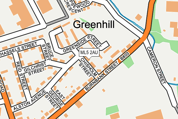 ML5 2AU map - OS OpenMap – Local (Ordnance Survey) ML5 2AU map - OS OpenMap – Local (Ordnance Survey)