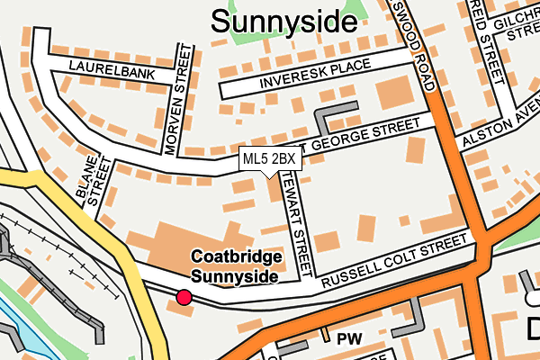 ML5 2BX map - OS OpenMap – Local (Ordnance Survey) ML5 2BX map - OS OpenMap – Local (Ordnance Survey)
