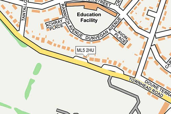 ML5 2HU map - OS OpenMap – Local (Ordnance Survey)