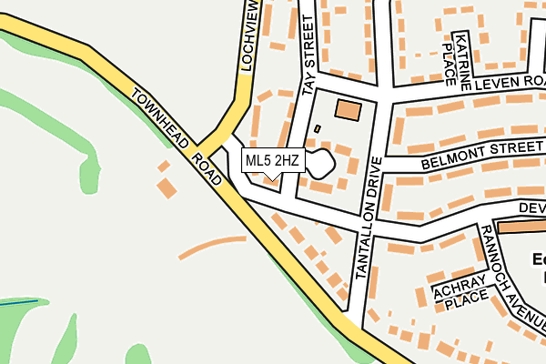ML5 2HZ map - OS OpenMap – Local (Ordnance Survey) ML5 2HZ map - OS OpenMap – Local (Ordnance Survey)