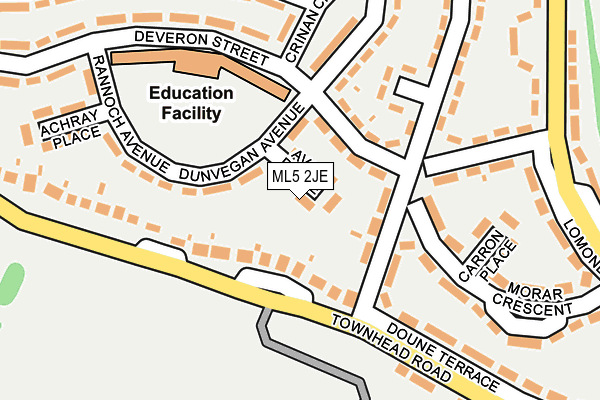 ML5 2JE map - OS OpenMap – Local (Ordnance Survey) ML5 2JE map - OS OpenMap – Local (Ordnance Survey)