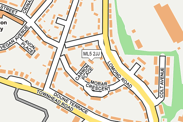 ML5 2JJ map - OS OpenMap – Local (Ordnance Survey) ML5 2JJ map - OS OpenMap – Local (Ordnance Survey)