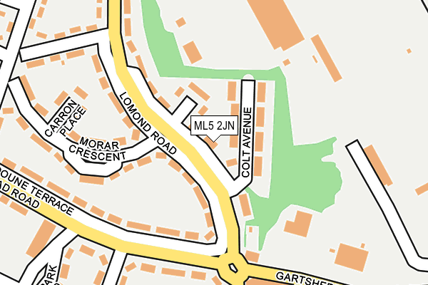ML5 2JN map - OS OpenMap – Local (Ordnance Survey) ML5 2JN map - OS OpenMap – Local (Ordnance Survey)