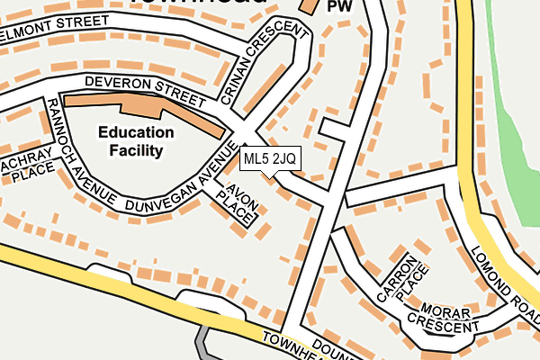 ML5 2JQ map - OS OpenMap – Local (Ordnance Survey) ML5 2JQ map - OS OpenMap – Local (Ordnance Survey)