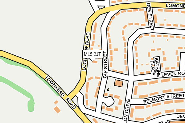 ML5 2JT map - OS OpenMap – Local (Ordnance Survey) ML5 2JT map - OS OpenMap – Local (Ordnance Survey)