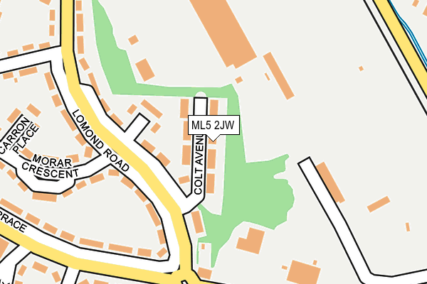 ML5 2JW map - OS OpenMap – Local (Ordnance Survey) ML5 2JW map - OS OpenMap – Local (Ordnance Survey)