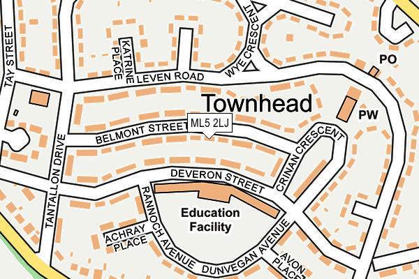 ML5 2LJ map - OS OpenMap – Local (Ordnance Survey) ML5 2LJ map - OS OpenMap – Local (Ordnance Survey)
