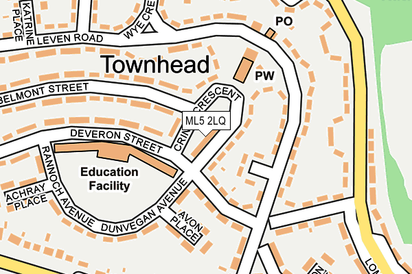 ML5 2LQ map - OS OpenMap – Local (Ordnance Survey) ML5 2LQ map - OS OpenMap – Local (Ordnance Survey)