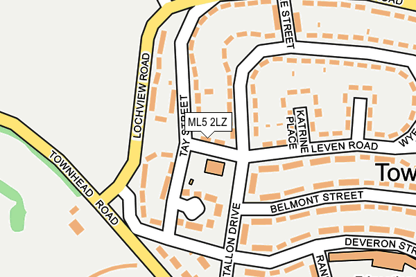 ML5 2LZ map - OS OpenMap – Local (Ordnance Survey) ML5 2LZ map - OS OpenMap – Local (Ordnance Survey)