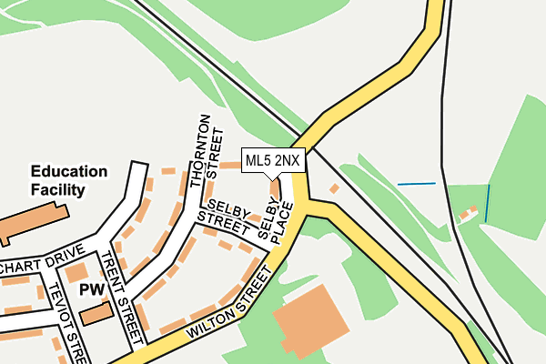 ML5 2NX map - OS OpenMap – Local (Ordnance Survey) ML5 2NX map - OS OpenMap – Local (Ordnance Survey)