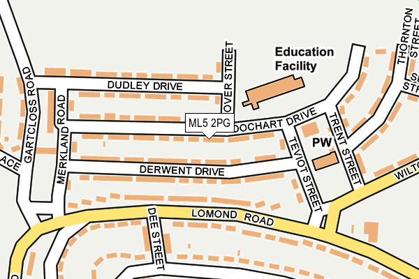 ML5 2PG map - OS OpenMap – Local (Ordnance Survey)