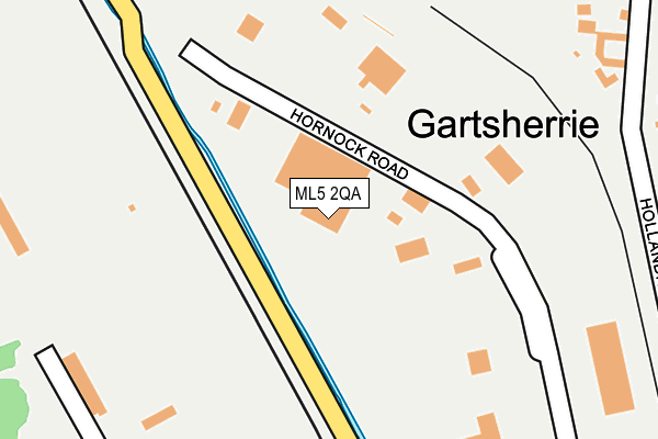 ML5 2QA map - OS OpenMap – Local (Ordnance Survey)