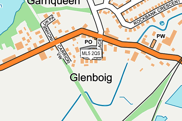 ML5 2QS map - OS OpenMap – Local (Ordnance Survey) ML5 2QS map - OS OpenMap – Local (Ordnance Survey)