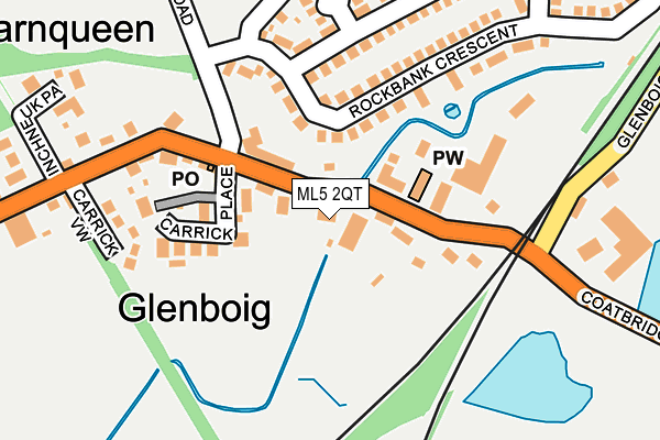 ML5 2QT map - OS OpenMap – Local (Ordnance Survey) ML5 2QT map - OS OpenMap – Local (Ordnance Survey)