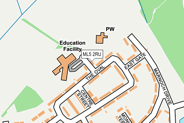 ML5 2RU map - OS OpenMap – Local (Ordnance Survey) ML5 2RU map - OS OpenMap – Local (Ordnance Survey)